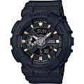 Casio Casio Baby-G BA-110GA-1A  BA-110GA-1A кварцевые женские часы черный циферблат, браслет пластик — вид спереди