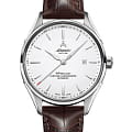 Atlantic Atlantic 52781.41.21  52781.41.21 механические мужские часы белый циферблат, браслет кожаный — вид спереди
