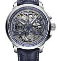 Maurice Lacroix Maurice Lacroix Masterpiece MP6028-SS001-090-2  MP6028-SS001-090-2 механические мужские часы  серый циферблат, браслет кожаный — вид спереди
