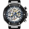 Tissot Tissot T-Race MotoGP Automatic Chronograph T141.462.27.041.00 T Race T1414622704100 механические мужские часы белый циферблат, браслет каучук — вид спереди