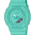 Casio Casio G-Shock GMA-P2100-2A  GMA-P2100-2A электронные женские часы бирюзовый циферблат, браслет пластик — вид спереди