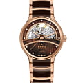 Rado Rado Centrix Automatic Diamonds Open Heart R30029942 Automatic R30029942 механические женские часы  циферблат, браслет высокотехнологичная керамика + нержавеющая сталь с pvd покрытием — вид спереди