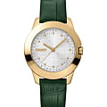 DKNY DKNY Park Ave Logo DK1L021L0025  DK1L021L0025 кварцевые женские часы серебристый циферблат, браслет кожаный — вид спереди