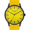 Lee Cooper Lee Cooper LC07715.677  LC07715.677 кварцевые мужские часы желтый циферблат, браслет каучук — вид спереди