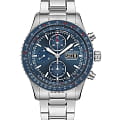 Hamilton Hamilton Khaki Aviation Converter Auto Chrono H76746140  H76746140 механические мужские часы синий циферблат, браслет нержавеющая сталь — вид спереди