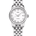 Mido Mido Baroncelli Lady Twenty Five M039.007.11.013.00  M0390071101300 механические женские часы белый циферблат, браслет нержавеющая сталь — вид спереди