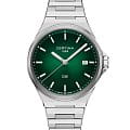 Certina Certina DS-7 Quartz C043.410.11.091.00  C0434101109100 кварцевые мужские часы зеленый циферблат, браслет нержавеющая сталь — вид спереди