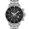 Tissot Tissot Seastar 1000 Quartz Chronograph 38mm T120.217.11.061.00 Seastar 1000 T1202171106100 кварцевые мужские часы  черный циферблат, браслет нержавеющая сталь — вид спереди