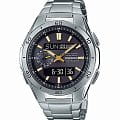 Casio CASIO WAVE CEPTOR WVA-M650D-1A2  WVA-M650D-1A2 кварцевые мужские часы серый циферблат, браслет нержавеющая сталь — вид спереди