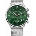 Maurice Lacroix Maurice Lacroix Eliros Chronograph EL1098-SS006-620-1  EL1098-SS006-620-1 кварцевые мужские часы зеленый циферблат, браслет нержавеющая сталь — вид спереди