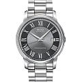 Mido Mido Baroncelli M010.408.11.063.09  M0104081106309 механические мужские часы серый циферблат, браслет нержавеющая сталь — вид спереди