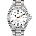 TAG Heuer TAG Heuer Aquaracer WBD1111.BA0928  WBD1111.BA0928 кварцевые мужские часы белый циферблат, браслет нержавеющая сталь — вид спереди
