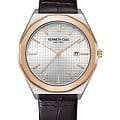 Kenneth Cole Kenneth Cole Classic KCWGB2234210  KCWGB2234210 кварцевые мужские часы серебристый циферблат, браслет кожаный — вид спереди