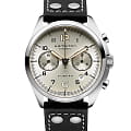Hamilton Hamilton Khaki Aviation Pilot Pioneer Auto Chrono H76416755  H76416755 механические мужские часы бежевый циферблат, браслет кожаный — вид спереди