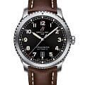 Breitling Breitling Aviator 8 Automatic 41 A17315101B1X3  A17315101B1X3 механические мужские часы черный циферблат, браслет кожаный — вид спереди