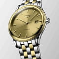 Longines Longines Flagship L4.984.3.32.7 механические мужские часы часы крупный план золотой циферблата