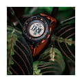 Casio Casio Pro Trek PRG-300CM-4DR электронные мужские часы часы крупный план оранжевый циферблата