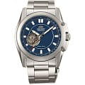 Orient Orient DB02004D (FDB02004D)  FDB02004D механические мужские часы синий циферблат, браслет  — вид спереди