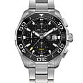 TAG Heuer TAG Heuer Aquaracer CAY211A.BA0927  CAY211A.BA0927 механические мужские часы черный циферблат, браслет нержавеющая сталь — вид спереди