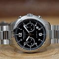Hamilton Hamilton Khaki Aviation Pilot Pioneer Auto Chrono H76416135 механические мужские часы часы крупный план черный циферблата