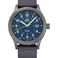 Swiss Military by Chrono Swiss Military by Chrono Classic Army SM34108.05  SM34108.05 кварцевые мужские часы синий циферблат, браслет тканевый — вид спереди