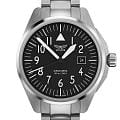 Aviator Aviator Airacobra V.1.38.0.315.5  V.1.38.0.315.5 кварцевые мужские часы серебристый циферблат, браслет нержавеющая сталь — вид спереди