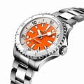 Breitling Breitling Superocean Automatic 36 A17377211O1A1 механические мужские часы часы крупный план оранжевый циферблата