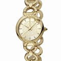 Just Cavalli Just Cavalli Animalier JC1L206M0025  JC1L206M0025 кварцевые женские часы золотой циферблат, браслет нержавеющая сталь — вид спереди