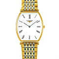 Longines Longines La Grande Classique L4.705.2.11.7  L47052117 кварцевые мужские часы белый циферблат, браслет сталь c pvd покрытием — вид спереди