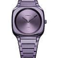 D1 Milano D1 Milano Square Disco Purple SQBL02  SQBL02 кварцевые женские часы фиолетовый циферблат, браслет нержавеющая сталь с pvd-покрытием — вид спереди