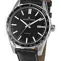 Jacques Lemans Jacques Lemans Liverpool 1-2075A  1-2075A механические мужские часы черный циферблат, браслет кожаный — вид спереди