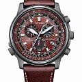 Citizen Citizen Promaster CB5868-09X  CB5868-09X кварцевые мужские часы  бордовый циферблат, браслет кожаный — вид спереди