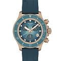 Tissot Tissot Seastar 1000 Quartz Chronograph 38mm T120.217.37.041.00 Seastar 1000 T1202173704100 кварцевые мужские часы бирюзовый циферблат, браслет силикон — вид спереди