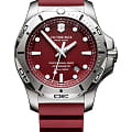 Victorinox Victorinox I.N.O.X. Professional Diver 241736  241736 кварцевые мужские часы красный циферблат, браслет каучук — вид спереди
