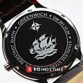 Greenwich Greenwich Helm GW 041.12.34 кварцевые мужские часы часы, крупный план серый циферблат
