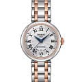 Tissot Tissot Bellissima Automatic T126.207.22.013.00 Small T1262072201300 механические женские часы  белый циферблат, браслет сталь c pvd покрытием — вид спереди