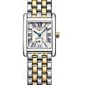 Longines Longines Mini DolceVita L5.200.5.70.7   L52005707 кварцевые женские часы серебристый циферблат, браслет 18-каратное желтое золото — вид спереди
