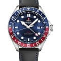 Swiss Military by Chrono Swiss Military by Chrono Quartz GMT SM34095.06  SM34095.06 кварцевые мужские часы синий циферблат, браслет кожаный — вид спереди