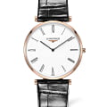 Longines Longines La Grande Classique L4.766.1.91.2  L47661912 кварцевые женские часы белый циферблат, браслет кожаный — вид спереди