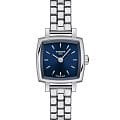 Tissot Tissot Lovely Square T058.109.11.041.01 Lovely T0581091104101 кварцевые женские часы  синий циферблат, браслет нержавеющая сталь — вид спереди