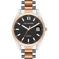 Lee Cooper Lee Cooper LC07827.560  LC07827.560 кварцевые женские часы  черный циферблат, браслет нержавеющая сталь с ip-покрытием — вид спереди