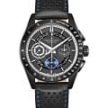 Hamilton Hamilton Jazzmaster Performer Autochrono 42mm H36646780  H36646780 механические мужские часы  черный циферблат, браслет кожаный — вид спереди