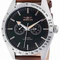 Invicta Invicta Specialty IN45973  IN45973 кварцевые мужские часы черный циферблат, браслет кожаный — вид спереди