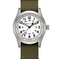 Hamilton Hamilton Khaki Field Mechanical 42mm H69529913  H69529913 механические мужские часы белый циферблат, браслет тканевый — вид спереди
