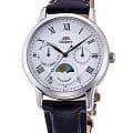 Orient Orient RA-KA0006S10  RA-KA0006S кварцевые женские часы  белый циферблат, браслет кожаный — вид спереди