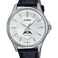Casio Casio Collection MTP-M100L-7A  MTP-M100L-7A кварцевые мужские часы белый циферблат, браслет кожаный — вид спереди