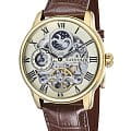 Earnshaw Earnshaw Longitude ES-8006-02  ES-8006-02 механические мужские часы серебристый циферблат, браслет кожаный — вид спереди