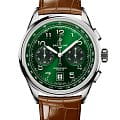 Breitling Breitling Premier B01 Chronograph 42 AB0145371L1P1  AB0145371L1P1 механические мужские часы  зеленый циферблат, браслет кожаный — вид спереди
