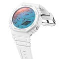 Casio Casio G-Shock GA-2100TL-7ADR (GA-2100TL-7A) электронные мужские часы часы крупный план  циферблата