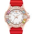 Philipp Plein Philipp Plein Plein Majesty PWOFA0325  PWOFA0325 кварцевые женские часы белый циферблат, браслет силикон — вид спереди